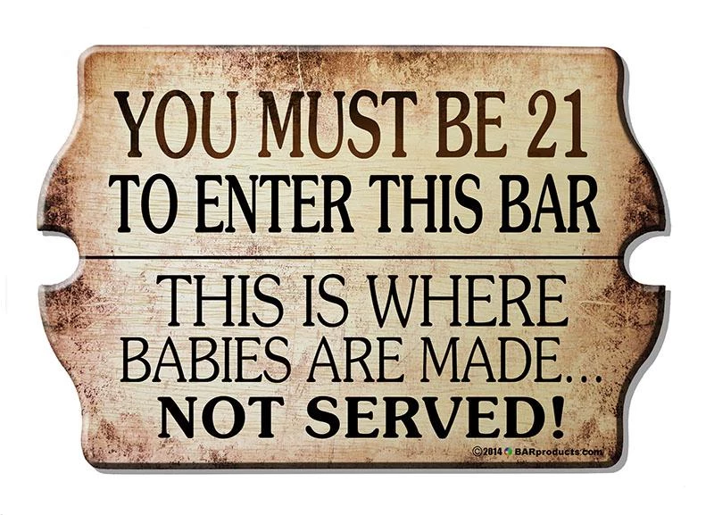 Flash Sale 🛒 Bars 21 To Enter - Kolorcoat™ Wood Bar Sign - Tavern Shaped 👍 3 Flash Sale 🛒 Bars 21 To Enter - Kolorcoat™ Wood Bar Sign - Tavern Shaped 👍