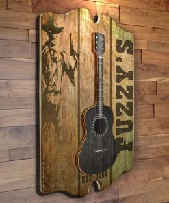 Promo ✔️ Bars Country Theme - 3D Wooden Guitar Tavern Sign 🤩 -Outlet Bars Store 3d wood guitar tavern sign country angle 800x