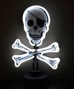 New 🥰 Bars NEON Sculpture - Skull And Crossbones 🎁