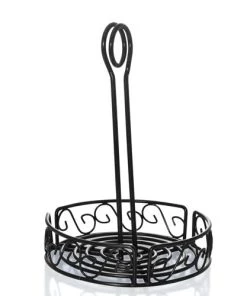 Best Pirce 🧨 Bars BarConic® Condiment Holder With Built In Merchandising Ring - Round 💯 -Outlet Bars Store 6.25in round condiment caddy 2 800x