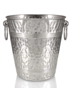 Best Pirce 💯 Bars Stainless Steel 🔨 Hammered Ice Bucket And Stand (Sold Separately) ⌛ -Outlet Bars Store 8qt hammered bucket 800x