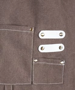 Hot Sale 👏 Bars BarConic® Dark Grey Canvas Apron W/ Adjustable Straps 😀 -Outlet Bars Store Barconic dark grey canvas apron scene2 800x