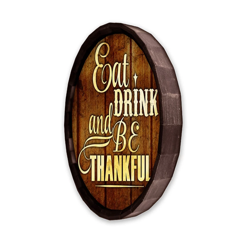 Outlet ⌛ Bars Barrel Top Tavern Sign - Eat Drink And Be Thankful ✔️ 5 Outlet ⌛ Bars Barrel Top Tavern Sign - Eat Drink And Be Thankful ✔️ - Image 3