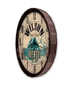 Best Pirce π Bars Brewery - Custom Wood Barrel Top Clock π 9 Best Pirce π Bars Brewery - Custom Wood Barrel Top Clock π -Outlet Bars Store BarrelTop SideAngledView LG BARR CLOCK BREW 800x