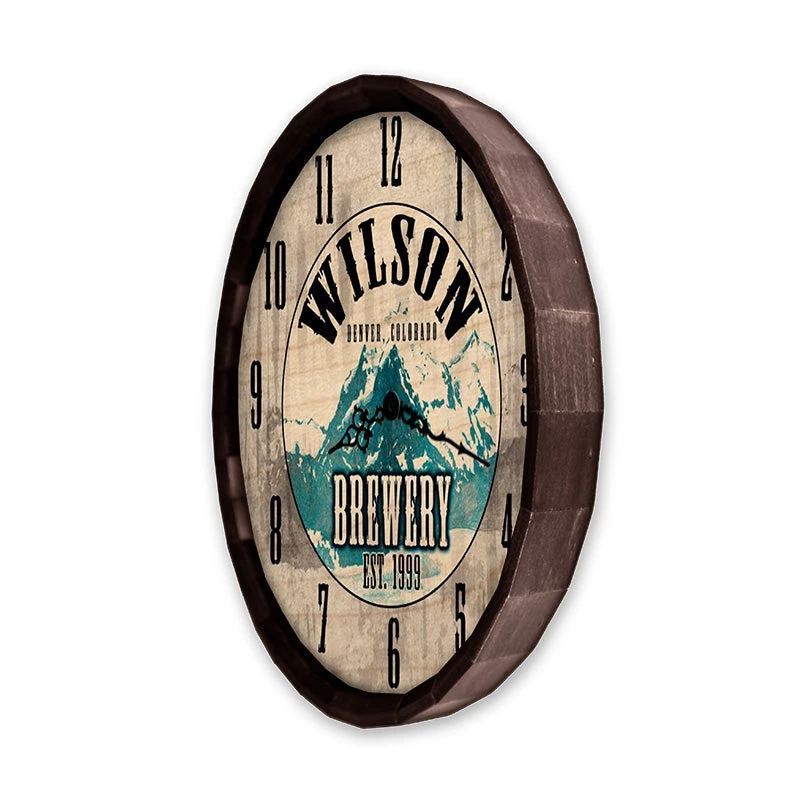 Best Pirce π Bars Brewery - Custom Wood Barrel Top Clock π 6 Best Pirce π Bars Brewery - Custom Wood Barrel Top Clock π - Image 4