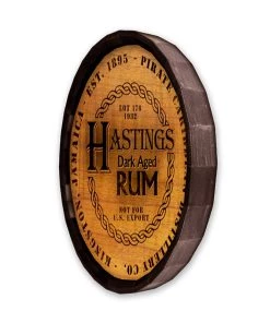 Hot Sale 😍 Bars Barrel Top Tavern Sign - Jamaican Rum 🔥 -Outlet Bars Store BarrelTop SideAngledView LG BT KC BARR SIGN JRUM 800x