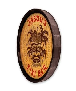 Top 10 π Bars Barrel Top Tavern Sign - Tiki Bar β 8 Top 10 π Bars Barrel Top Tavern Sign - Tiki Bar β -Outlet Bars Store BarrelTop SideAngledView LG BT KC BARR SIGN TIKIB 800x