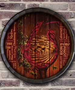 Promo ⌛ Bars Barrel Top Tavern Sign - Vino 👍 -Outlet Bars Store BarrelTop StraightFlatView BT KC BARR SIGN VIN 800x