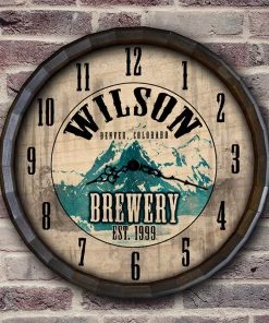 Best Pirce π Bars Brewery - Custom Wood Barrel Top Clock π 8 Best Pirce π Bars Brewery - Custom Wood Barrel Top Clock π -Outlet Bars Store BarrelTop StraightFlatView LG BARR CLOCK BREW 800x