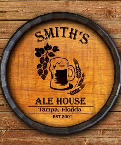 Outlet ✨ Bars Barrel Top Tavern Sign - Ale House ⭐ -Outlet Bars Store BarrelTop StraightFlatView LG BT KC BARR SIGN ALEH 800x