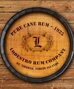 Top 10 🤩 Bars Custom Barrel Top Tavern Sign - Cane Rum 🤩 -Outlet Bars Store BarrelTop StraightFlatView LG BT KC BARR SIGN PCR 800x