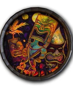 Brand new π Bars Wood Barrel Top Sign/Clock - Tiki Fire Night π 10 Brand new π Bars Wood Barrel Top Sign/Clock - Tiki Fire Night π -Outlet Bars Store BarrelTop StraightFlatView 0014 BT KC BARR CB FIRE 800x