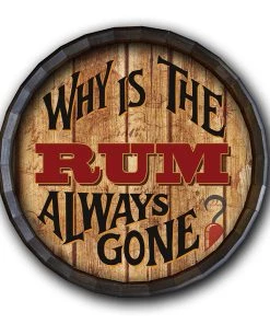 Top 10 🛒 Bars Barrel Top Tavern Sign - Why Is The Rum Always Gone 😍
