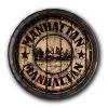 New 💯 Bars Barrel Top Tavern Sign - Manhattan Stamp 👏 -Outlet Bars Store BarrelTop StraightFlatView 0028 BT KC BARR SIGN MAN 800x
