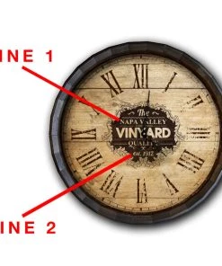 Cheap 🛒 Bars Wood Barrel Top Clock - Large Vineyard Roman Numeral 👍 -Outlet Bars Store BarrelTop StraightFlatView 0036 LG BARR CLOCK ROMAN 5b08df56 6622 4f52 961b 66dccb2d4b1c 800x