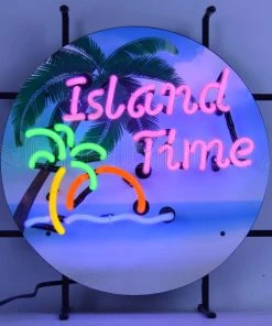 Discount 💯 Bars Neon Sign - Island Time 🔥