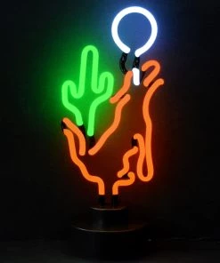 Hot Sale 😀 Bars Neon Sculpture - Coyote Moon Cactus ⌛