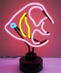 Flash Sale 🥰 Bars Angel Fish Neon Sign 🔔