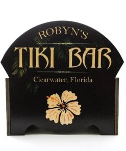 New ✔️ Bars CUSTOMIZABLE WOODEN CONDIMENT HOLDER - TIKI BAR 🧨 -Outlet Bars Store Wooden condiment caddy2 800x