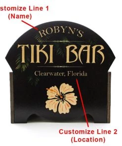 New ✔️ Bars CUSTOMIZABLE WOODEN CONDIMENT HOLDER - TIKI BAR 🧨 -Outlet Bars Store Wooden condiment caddy4 800x