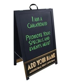 Discount 🥰 Bars "ADD YOUR NAME" A-Frame Sidewalk Chalkboard Sign – Double Sided - Wood Finish Options - Design 3 😉 10 Discount 🥰 Bars "ADD YOUR NAME" A-Frame Sidewalk Chalkboard Sign – Double Sided - Wood Finish Options - Design 3 😉 -Outlet Bars Store a frame sign with blk ayn board angle 800x
