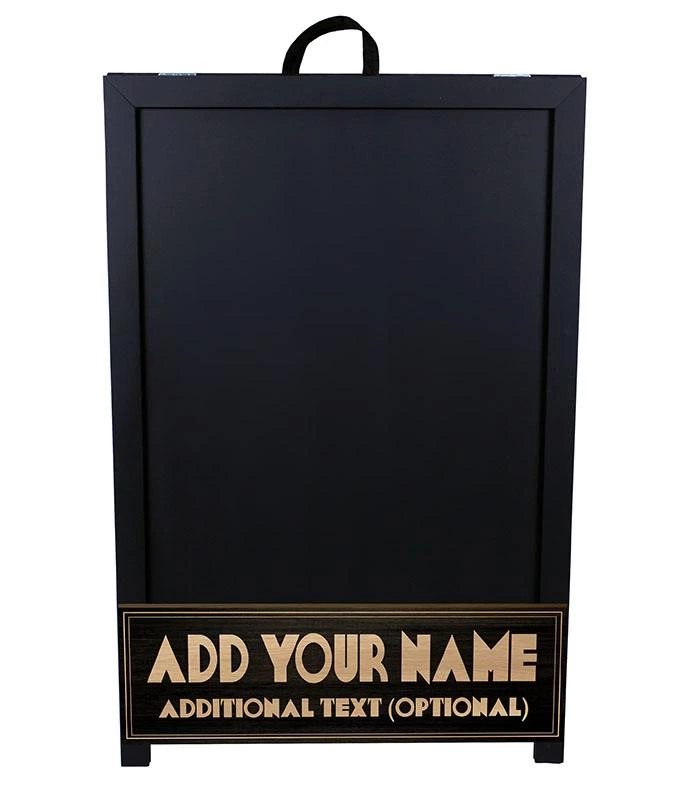 Discount 🥰 Bars "ADD YOUR NAME" A-Frame Sidewalk Chalkboard Sign – Double Sided - Wood Finish Options - Design 3 😉 5 Discount 🥰 Bars "ADD YOUR NAME" A-Frame Sidewalk Chalkboard Sign – Double Sided - Wood Finish Options - Design 3 😉 - Image 3