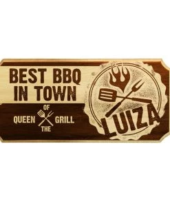 Best Pirce 😉 Bars BBQ Custom Wood Plaque Sign 👏