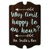 Cheap 🔔 Bars Happy Hour - Custom Tavern Shaped Wood Bar Sign ✨ -Outlet Bars Store add your name frame sign why limit happy hour bar 800x
