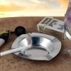 Cheap 😀 Bars Semi Square Stainless Steel Ashtray - 4.75 Inch ❤️ -Outlet Bars Store ashtray semi square stainless steel 800x