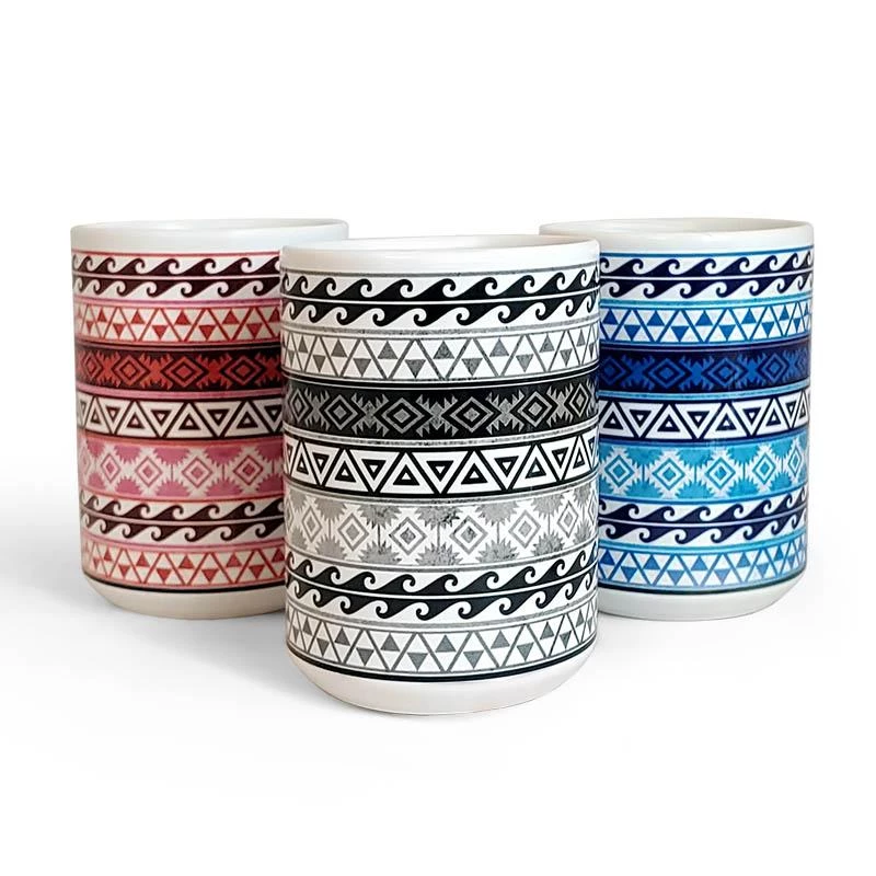 Top 10 ๐ Bars Ceramic Mugs - Aztec Pattern - Color Variants - 15 Oz ๐ 3 Top 10 ๐ Bars Ceramic Mugs - Aztec Pattern - Color Variants - 15 Oz ๐