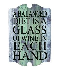 Best reviews of ✔️ Bars A Balanced Diet... Wood Bar Sign Tavern-Shaped 🔥