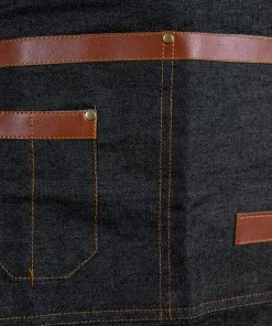 Cheap 🌟 Bars BarConic® Waist Apron - Black Denim 🌟 -Outlet Bars Store barconic waist black denim apron scene2 fixed final 800x