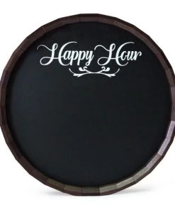 Promo ⭐ Bars Chalkboard Barrel Top Tavern Signs - Bar & Menu 🎁 -Outlet Bars Store barr chalk happyhr chalkboard barrel sign 800x