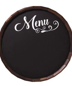 Promo ⭐ Bars Chalkboard Barrel Top Tavern Signs - Bar & Menu 🎁 -Outlet Bars Store barr chalk menu chalkboard barrel bar sign 800x