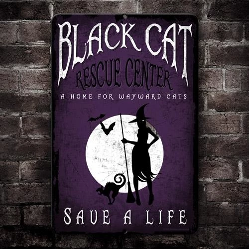 Deals π Bars Black Cat Rescue - π Halloween Metal Bar Sign - 12" X 18" π― 4 Deals π Bars Black Cat Rescue - π Halloween Metal Bar Sign - 12" X 18" π― - Image 2