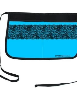 Discount 🔥 Bars Two-Pocket Kolorcoat™ Server Apron - Lace 🔔 -Outlet Bars Store blue lace waitress 2 pocket apron 800x
