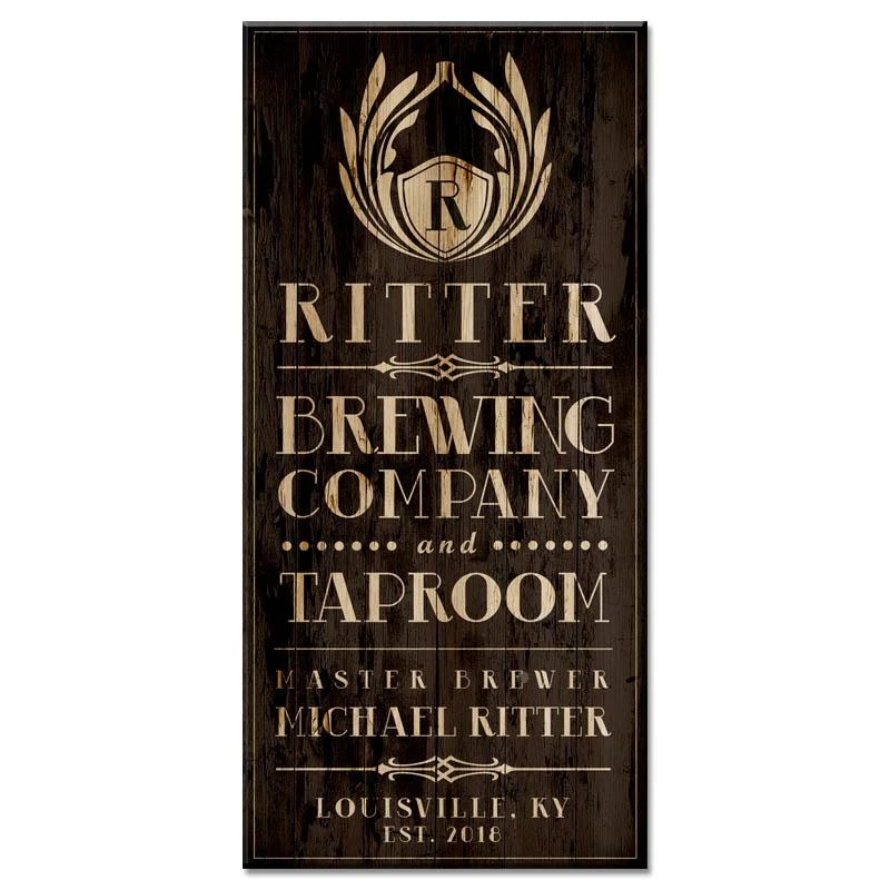 Hot Sale π Bars BREWING COMPANY - CUSTOMIZABLE Large Vintage Wooden Bar Sign - 11 3/4" X 23 3/4" β 3 Hot Sale π Bars BREWING COMPANY - CUSTOMIZABLE Large Vintage Wooden Bar Sign - 11 3/4" X 23 3/4" β