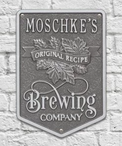 Buy ✔️ Bars Cast Aluminum Plaque - Brewing Company "Original Recipe" Design - CUSTOMIZABLE 👍 -Outlet Bars Store brewing company recipe bpc 2 800x