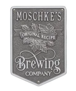 Buy ✔️ Bars Cast Aluminum Plaque - Brewing Company "Original Recipe" Design - CUSTOMIZABLE 👍 -Outlet Bars Store brewing company recipe bpc 3 800x