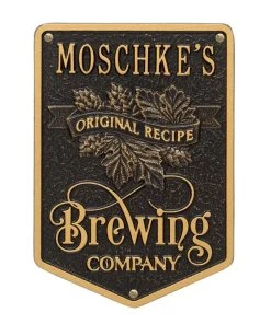 Buy ✔️ Bars Cast Aluminum Plaque - Brewing Company "Original Recipe" Design - CUSTOMIZABLE 👍 -Outlet Bars Store brewing company recipe bpc 7 800x