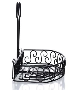 Wholesale 🎉 Bars BarConic® Condiment Holder With Built In Merchandising Ring - Black Straight Back ✨ -Outlet Bars Store bs straigh black condiment holder side web 500 2 800x