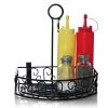 Wholesale 🎉 Bars BarConic® Condiment Holder With Built In Merchandising Ring - Black Straight Back ✨ -Outlet Bars Store bs straigh black condiment holder web 800 1 800x