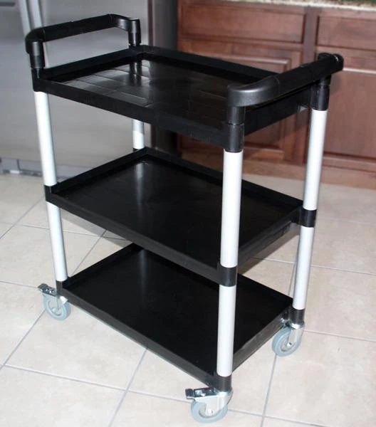 Best Pirce 👏 Bars BarConic® 3 Tier Bus Cart- Black Plastic 🌟 4 Best Pirce 👏 Bars BarConic® 3 Tier Bus Cart- Black Plastic 🌟 - Image 2