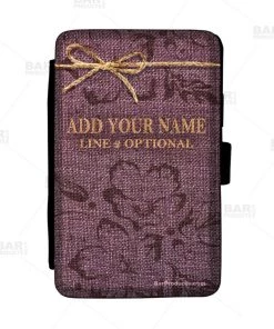 Outlet 😉 Bars ADD YOUR NAME - Burlap Guest Check Pad Holder 😉 -Outlet Bars Store check holder front ayn burlap bpc 800x