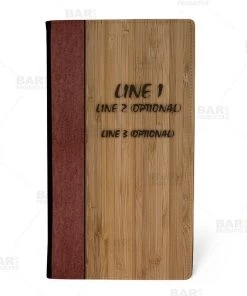 Budget 🥰 Bars ADD YOUR NAME - Bamboo Check Presenter 🤩 -Outlet Bars Store check presenter bamboo front 800x