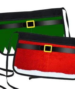 Budget 🔥 Bars Two-Pocket Kolorcoat™ Server Apron - 🔔 Christmas Themed 😉