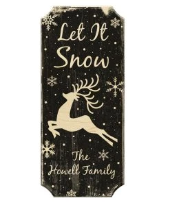 Best Sale 👏 Bars Let It Snow - CUSTOMIZABLE Wood 🎄 Christmas Sign - Color Options 🛒 -Outlet Bars Store christmas wood sign let it snow blk 800x