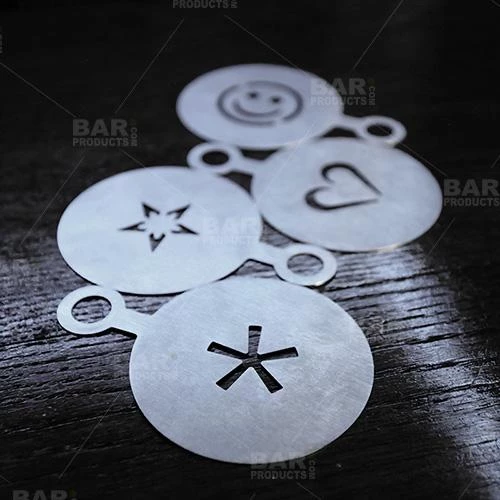 Outlet ✨ Bars BarConic® 4 Pack Stainless Steel Cocktail Stencils 🤩 5 Outlet ✨ Bars BarConic® 4 Pack Stainless Steel Cocktail Stencils 🤩 - Image 3