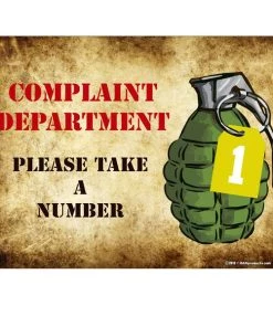 Cheapest 🎁 Bars Complaint Department Kolorcoat™ Metal Bar Sign 🛒