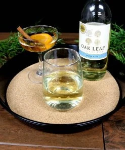 Wholesale 🛒 Bars Cork Lined Black Serving Tray - 13" Diameter 🧨 -Outlet Bars Store cork lined serving tray bpc 5a 800x